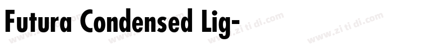 Futura Condensed Lig字体转换